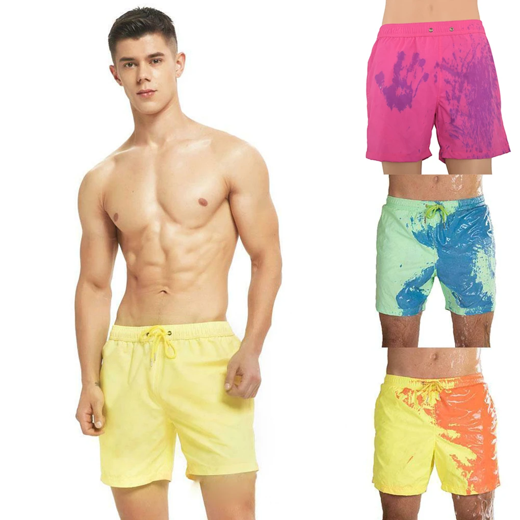 Волшебные цветные пляжные шорты летние мужские плавки купальный костюм