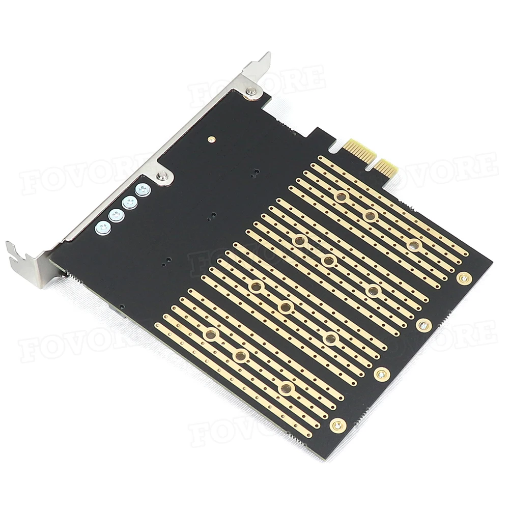 Адаптер NVME PCIe M2 M.2 4 порта NGFF SATA SSD 10 Гбит/с к PCI Express X1 адаптер PCI-E переходник для