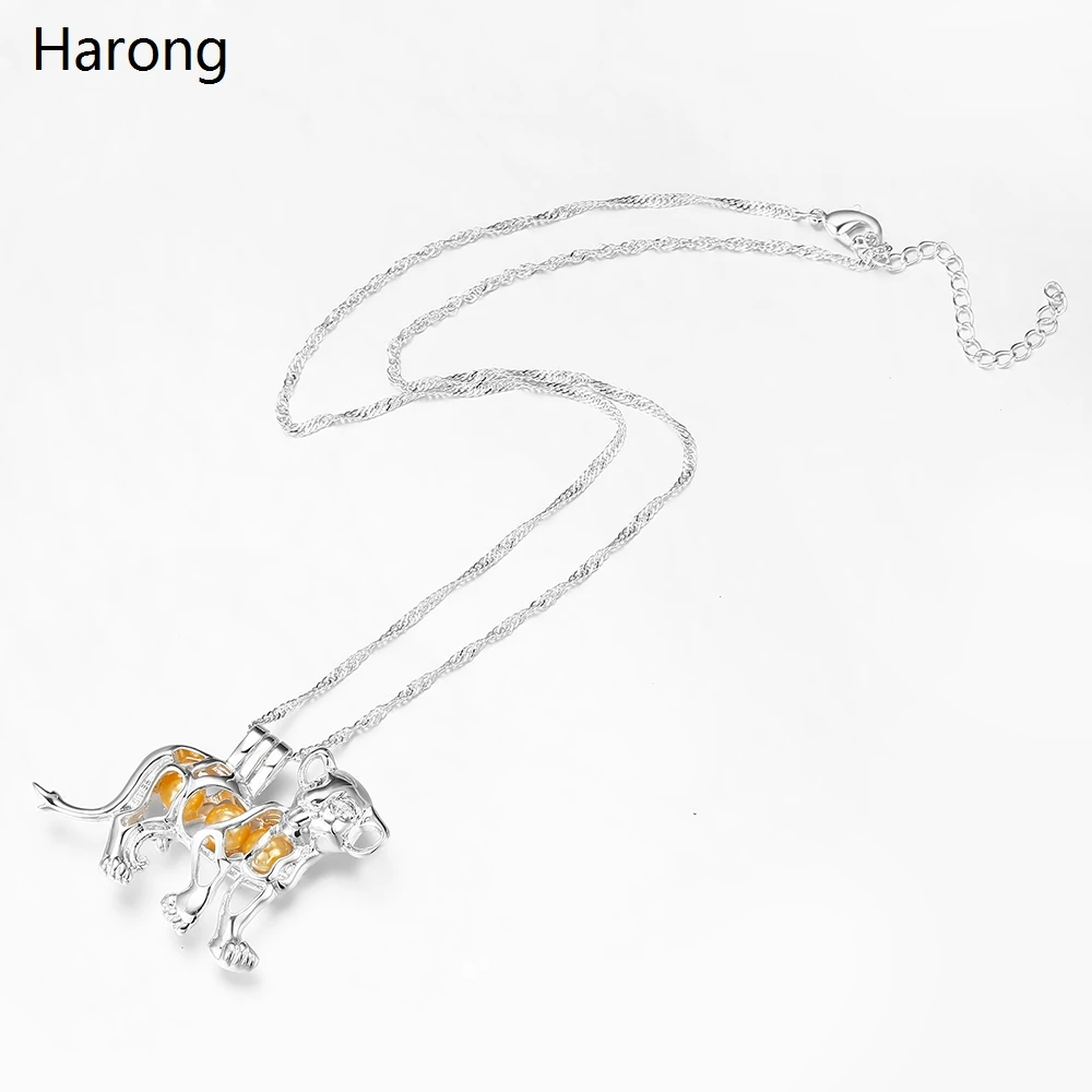 Жемчужное ожерелье с анимацией Король Лев качественное из нержавеющей стали