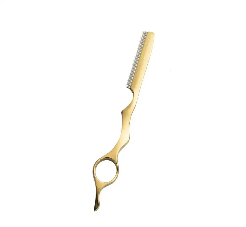 gold razor Высокое качество Профессиональные волосы бритвы лезвия в 10 штук в каждой упаковке/нержавеющая сталь - Цвет: gold razor