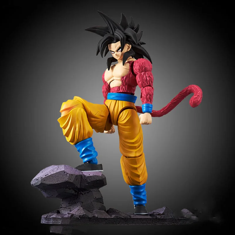 

Bandai Puzzle Assembly Figure-rise Anime Dragon Ball Super Saiyan 4 Son Goku Assembly Model A birthday gift for a friend