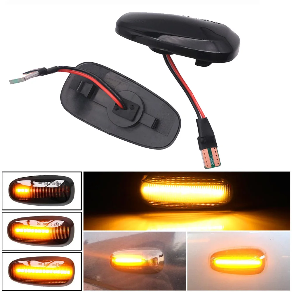 

2PCS Sequential Blinker For Opel Zafira A 1999-2005 Astra G 1998-2009 LED Dynamic Side Marker Turn Signal Light