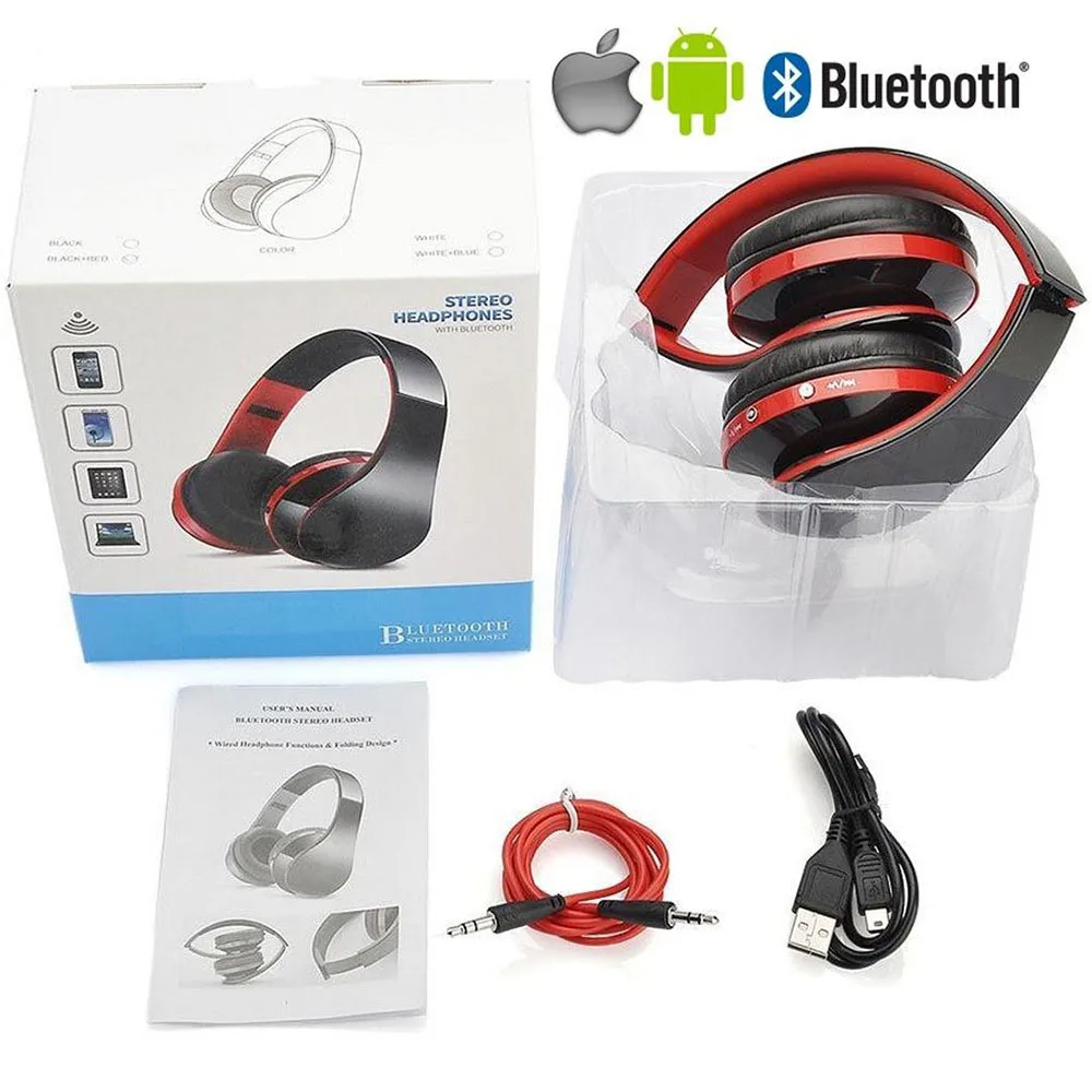 

Professional Foldable Blutooth Casque Headphone Audio Gaming Headset Wireless Headphone Big Earphone with Mic for Phone