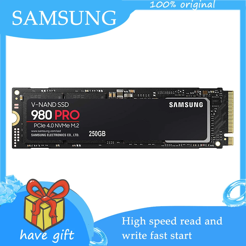 Original SAMSUNG 980 PRO NVMe SSD 500gb 1tb Solid State Hard Disk M.2 NVMe PCIe read speeds up to 6400 MB/s for Laptop Computer