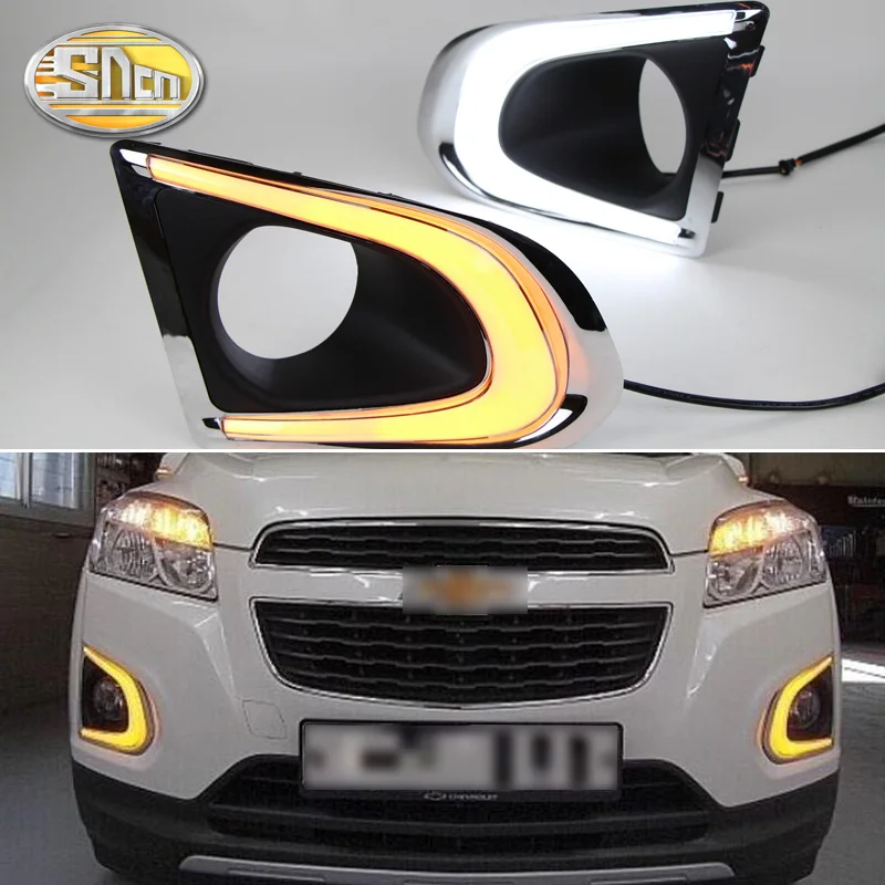 Светодиодный дневной светильник с желтым сигналом поворота LED DRL лампы 12V Для