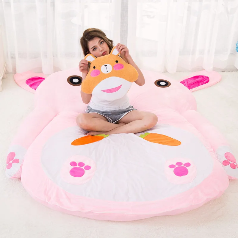 

Rabbit Lazy Sofa Bed Cartoon Lovely Tatami Mattress Folding Bedroom Single Floor Double Thickened Mattress