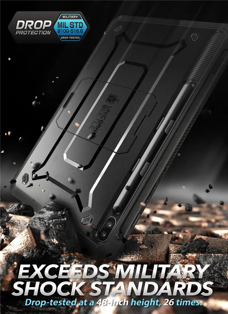 SUPCASE для Galaxy Tab S6 Чехол 10,5 дюймов() SM-T860/T865/T867 UB Pro Прочный чехол со встроенной защитной пленкой