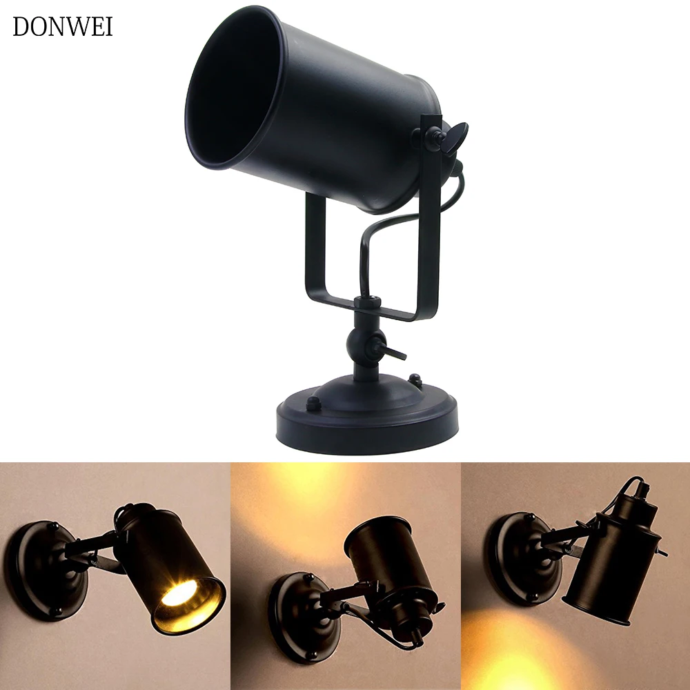 DONWEI E27 настенный светильник Ретро промышленный Регулируемый Светильник Бра