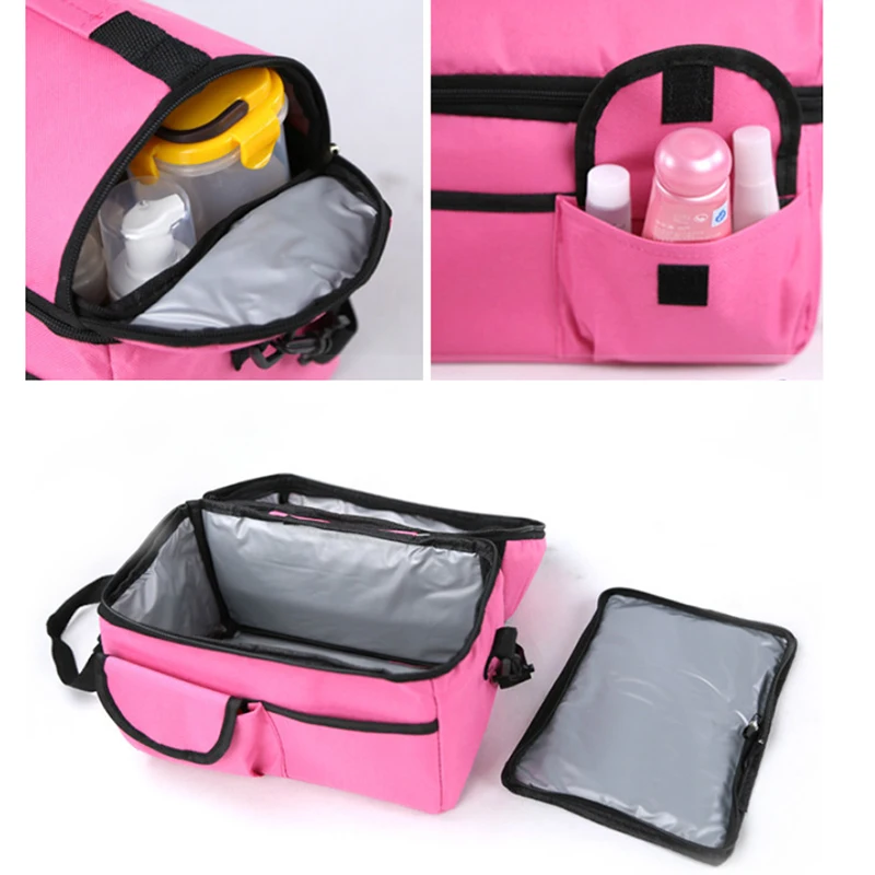2021 New 2 Layers Picnic Box Portable Cooler Bag Refrigerator Nylon Thermos For Steak Thermal Insulation Ice Pack | Багаж и сумки
