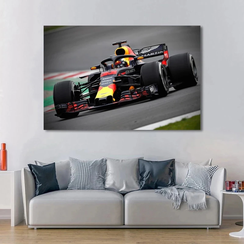 Vehicle Posters Mclaren F1 Race Car Wall Art Canvas Prints Painting Raceway Racing Sport Pictures for Living Room Bedroom Decor | Дом и сад