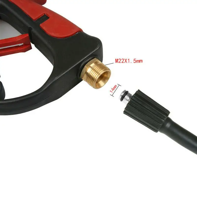 

Portable High Pressure Water Gun Car Washing Gun Washer Gun Sprayer Watering Tool With 4 Color Spray Nozzle For Car Garden Wash