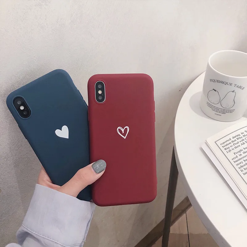 

Candy Color Love Heart Soft Silicone Sase for Samsung Galaxy A50 A 50 2019 A505 A505F SM-A505F A30 A50S A10 Cute Animal Cover