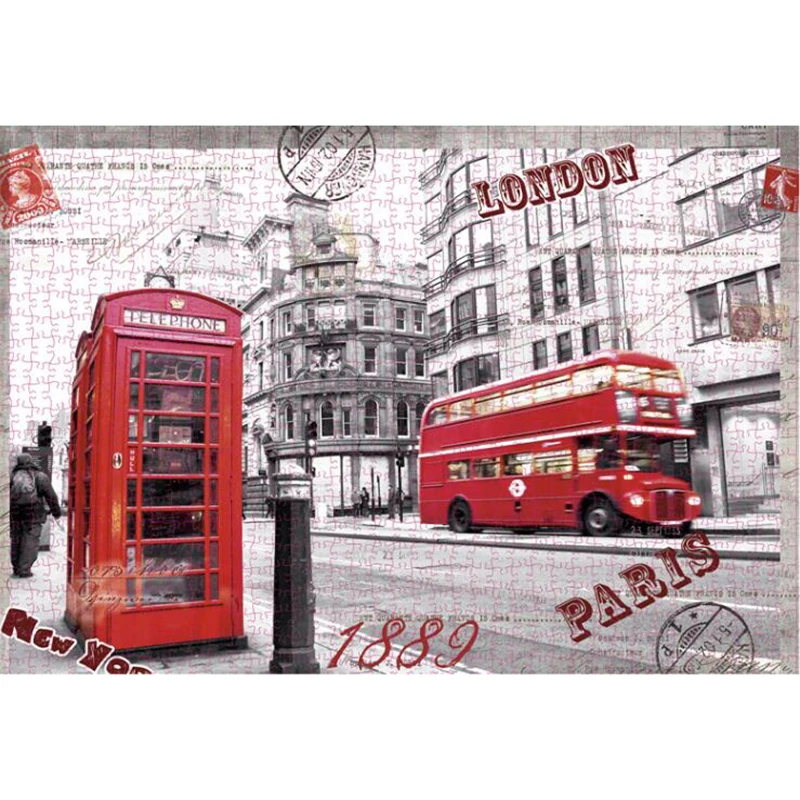 Мини Puzzle1000 частей головоломки для сборки Puzzle игрушки мировая живопись взрослых