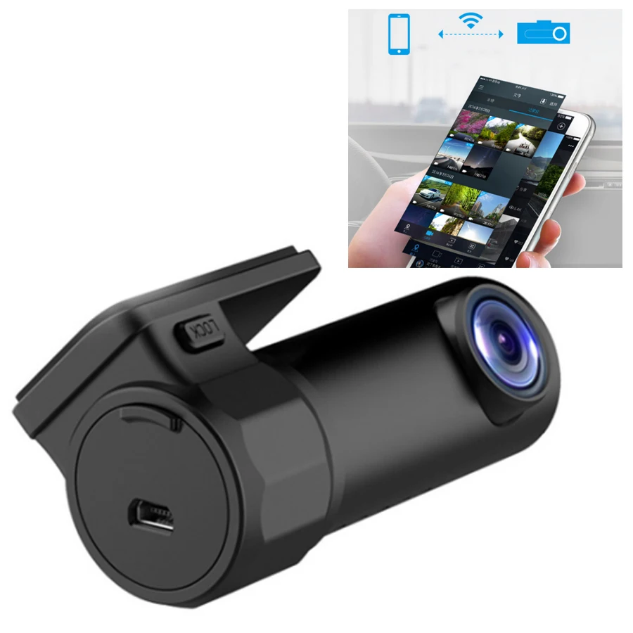 

Car DVR Rotatable Lens Camera Digital Video Recorder Dash Road Camcorder 1080P Night for Android Phone APP Wifi Check