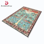 Ковер в этническом ретро-стиле с принтом в виде оленя