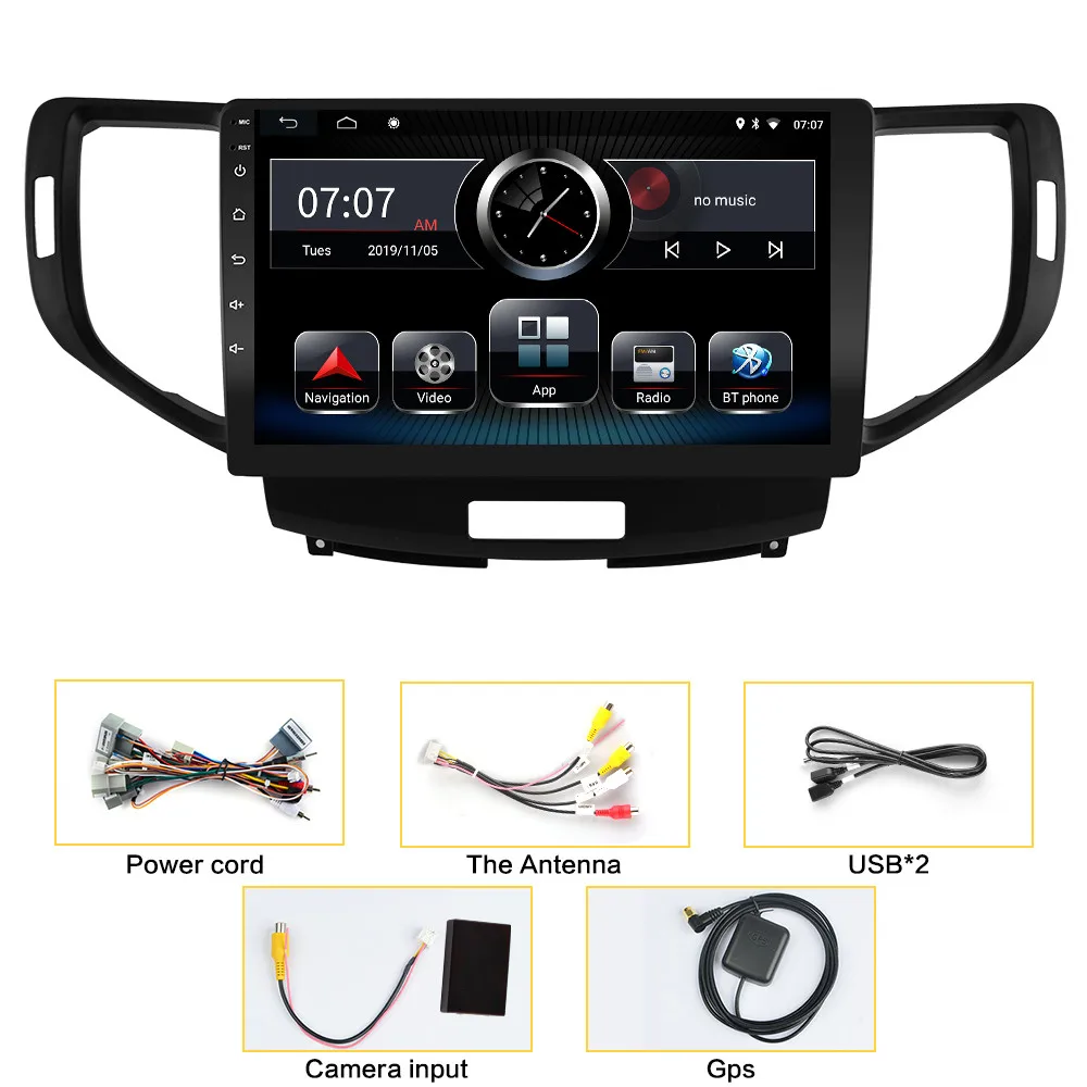 Автомагнитола 2 DIN мультимедийный проигрыватель для Honda Accord 8 1-2008 2012 10 дюймов