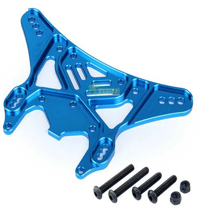 Rear Blue Сплав CNC 8 мм металлический передний и задний амортизатор башня кронштейн для амортизатора поддержка подходит для 1/5 Losi 5ive T Rovan LT KingmotorX2 - Цвет: Rear Blue