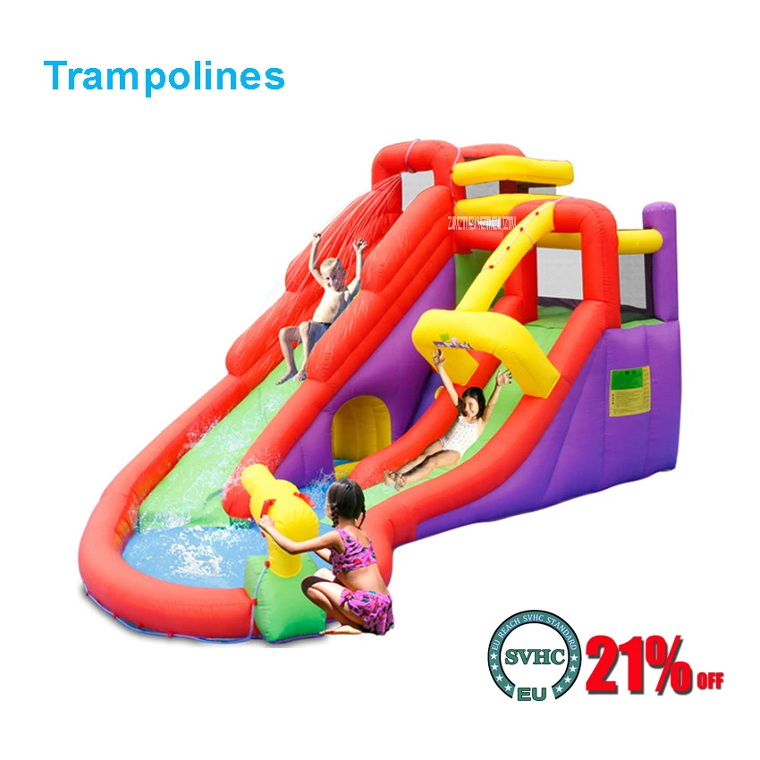 

5601 PVC Bounce house inflatable trampoline jumping bouncy castle bouncer jumper with climbing indood playground for kids