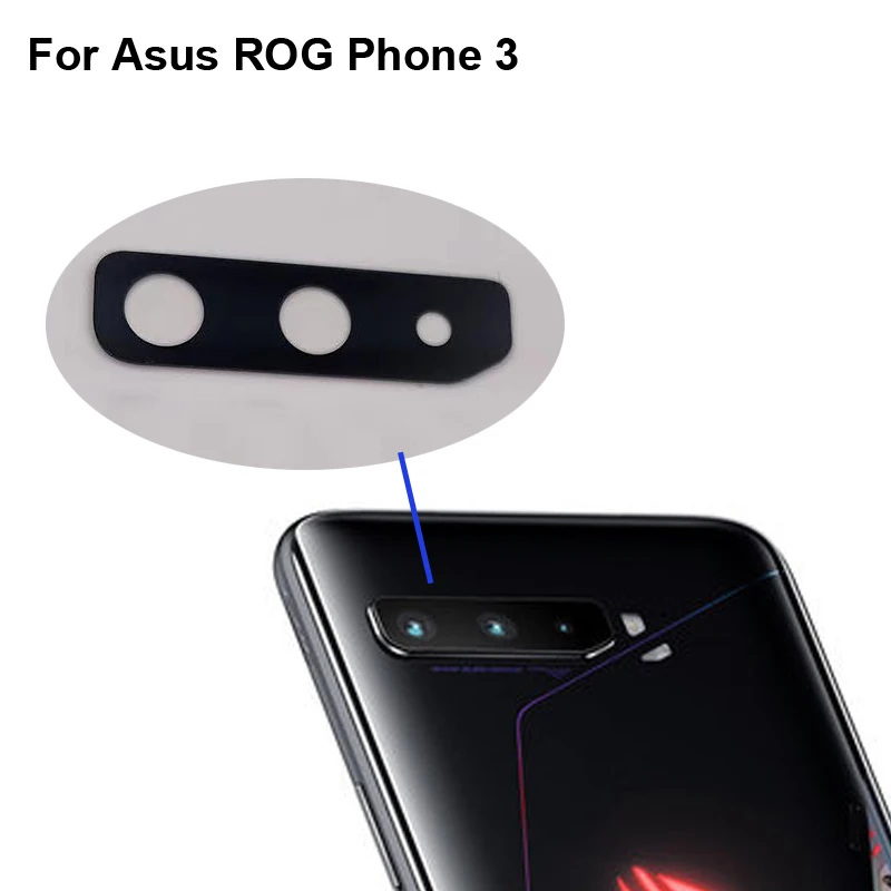 Запасные части для заднего объектива камеры Asus ROG Phone 3 phone3 стеклянные детали ASUS ROG3