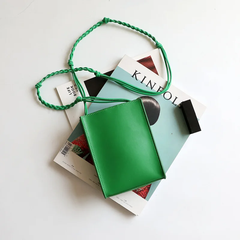 

Сумка кросс-боди женская зеленая, сумочка-тоут от известного бренда, роскошные дизайнерские тканый ремешок из воловьей кожи, 2020