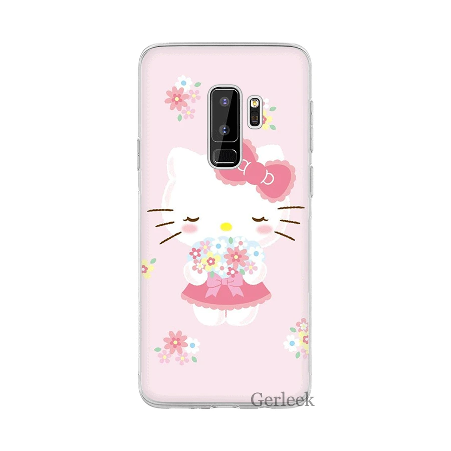 H8 Чехол для телефона для samsung Galaxy M10 M20 M30 M40 S6 S7 край S8 S9 S10 S10e Plus Note 8 9 S3 S4 S5 чехол хорошего симпатичный рисунок «Hello Kitty» - Цвет: H8