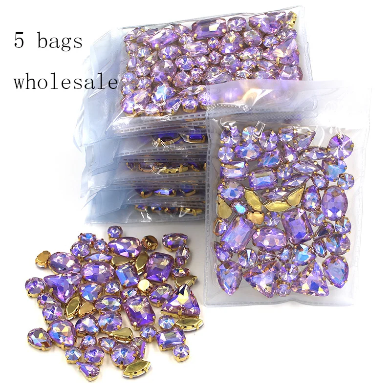 Бесплатная доставка оптовая продажа 5 пакетов Смешанная форма стеклянные