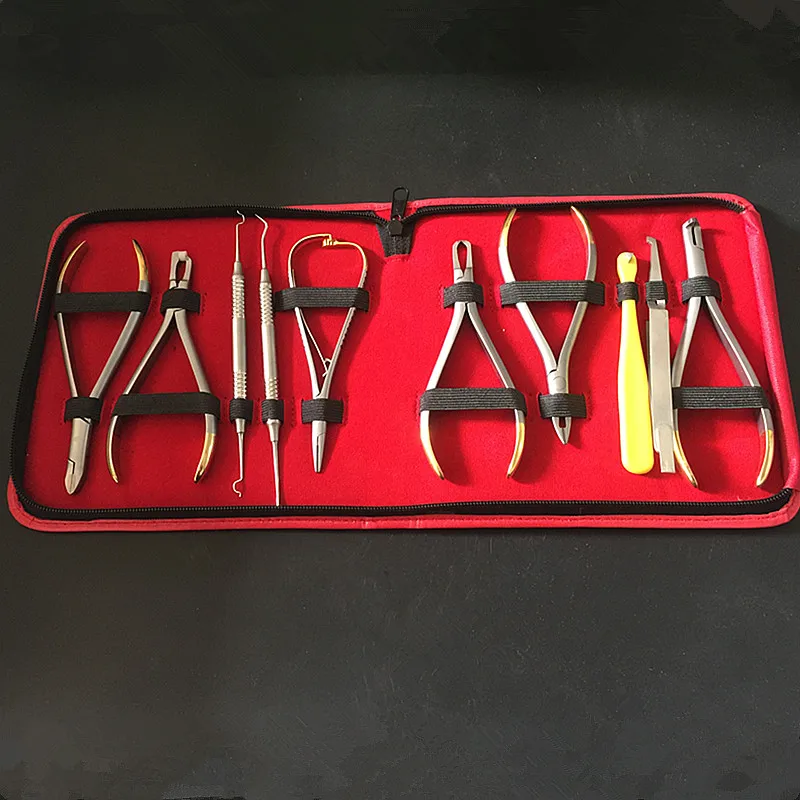 10 шт. хорошее качество Стоматологические Ортодонтические инструменты набор