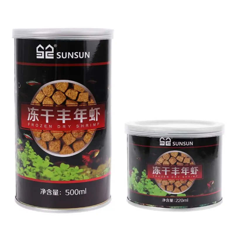 

Aquarium Freeze Dried Shrimp Eggs Blocks Tropical Marine Fish Food Nutrition