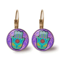 new retro divine geometry antahkarana symbol earrings pendant stud earring female chakra pendant meditation jewelry souvenir