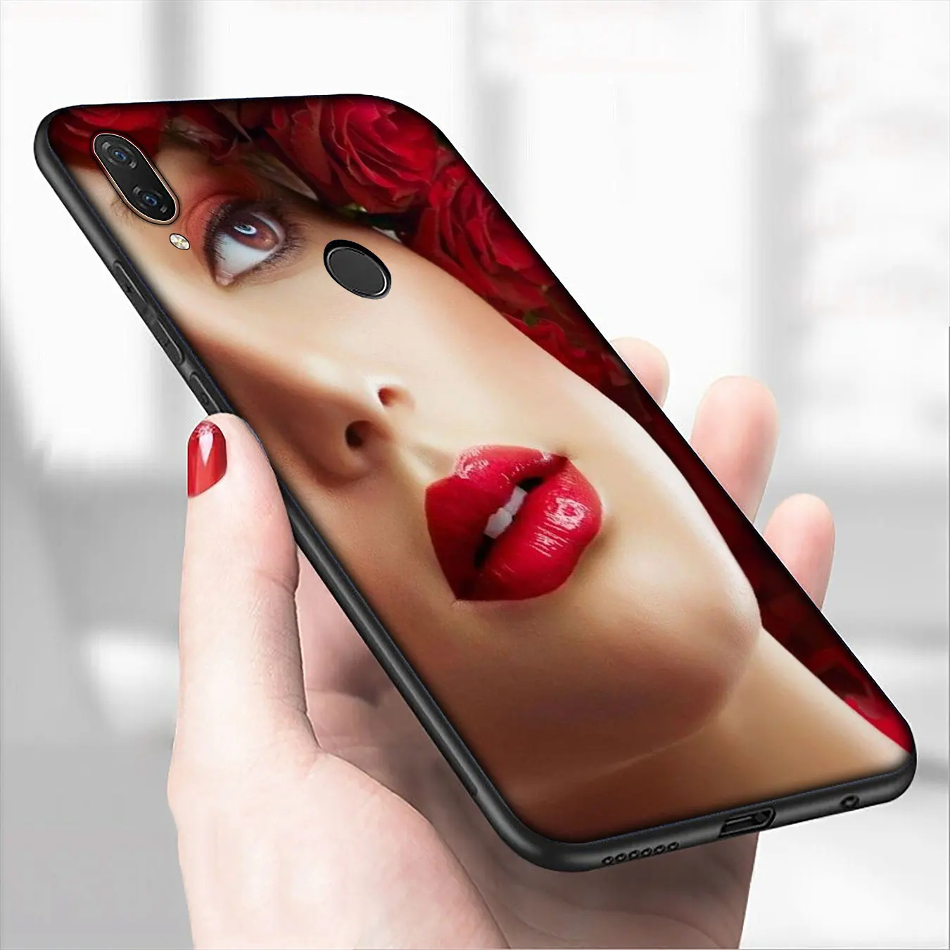 Мягкий силиконовый чехол IYICAO с сексуальными красными губами для Xiaomi Redmi Note 8 8T 8A 7 7A