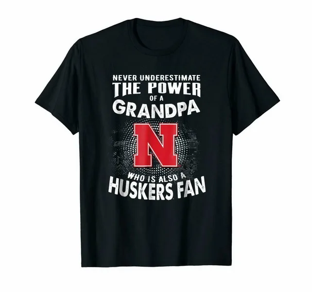 

Black Nebraska Cornhuskers Never Underestimate T-Shirt Us Men'S Trend 2019 Free Style Tee Shirt