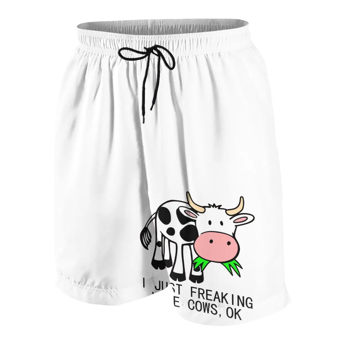 

I Just Freaking Love Cows Ok Boys Girls Beach Short Sports Pants Fashion Casual Swimwear Surfing Leisure Cool Shorts