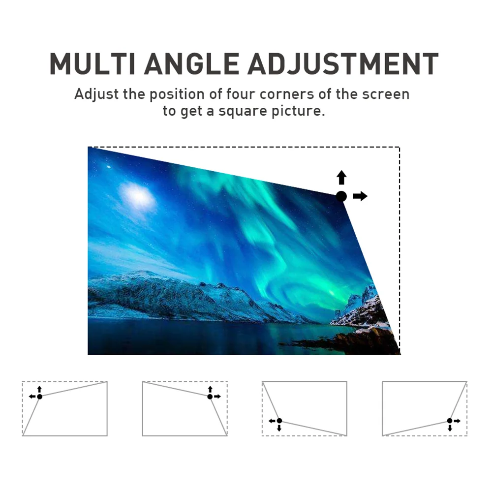 Touyinger D021 Android 9 0 поддержка 4K мини-проектор 3D HD портативный микро WIFI Bluetooth DLP