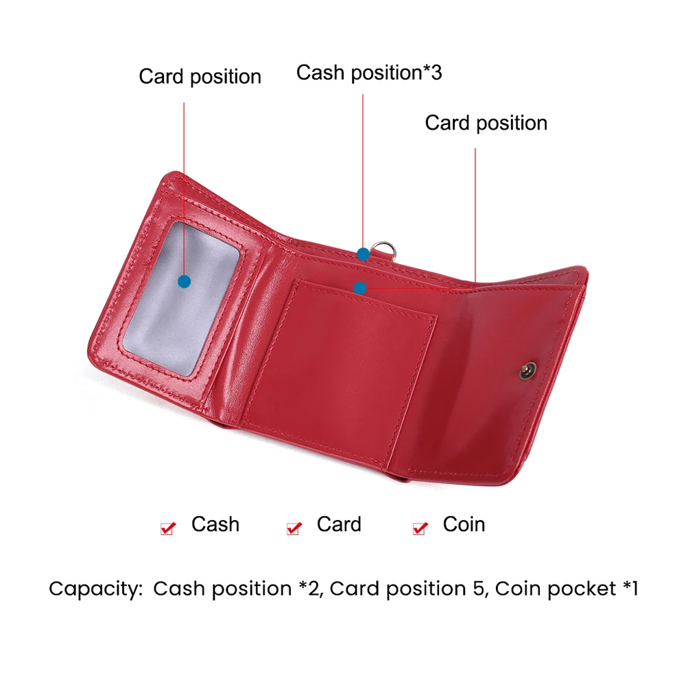 JOGUJOS Женские кошельки из натуральной кожи кошелек для девочек маленькая сумка