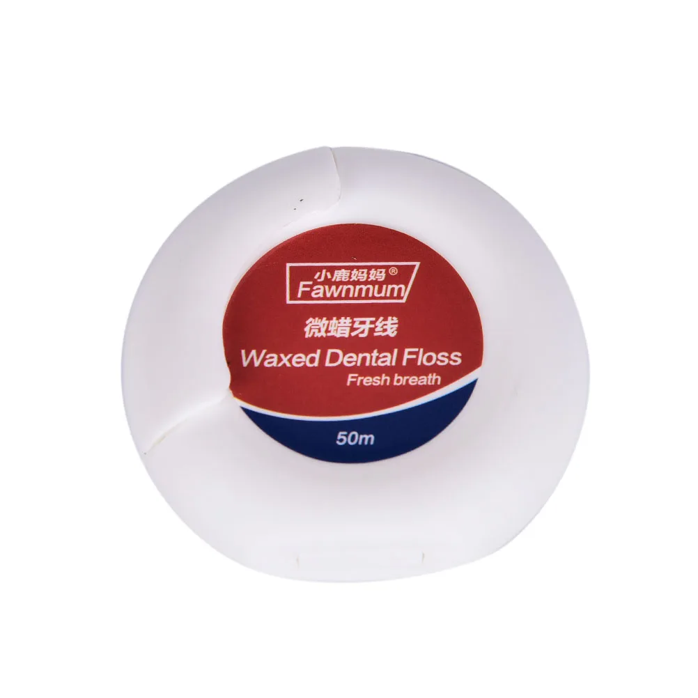 

50M Micro wax Peppermint flavor Dental Flosser Interdental Brushes Teeth Stick Toothpicks Floss Pick Oral Hygiene clean wire