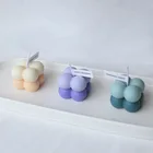 Кубик Рубика в южнокорейском стиле, ароматические свечи с градиентом, рождественский подарок для домашнего декора, фото реквизит, ароматические свечи