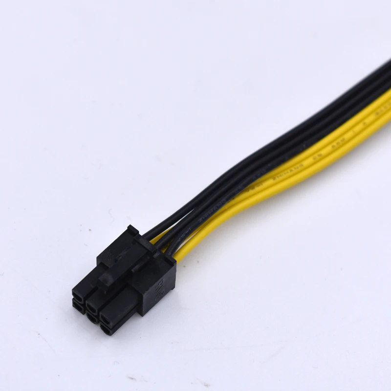 2 шт./лот 20 см ATX 12 в CPU 4PIN to GPU PCI E 6pin 18AWG кабель питания преобразования|pci-e 6pin|6pin power