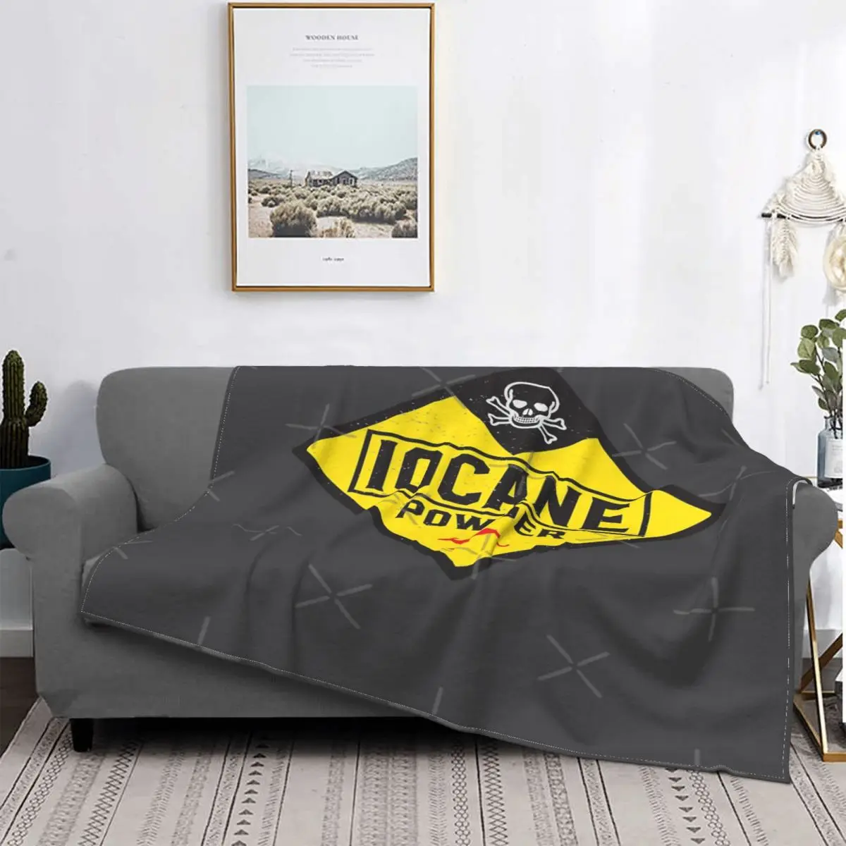

Iocane-Mantel Hazmat para polvo, 1 manta, colcha para cama a cuadros, fundas para sofá y cama, manta de muselina, ropa de cama y