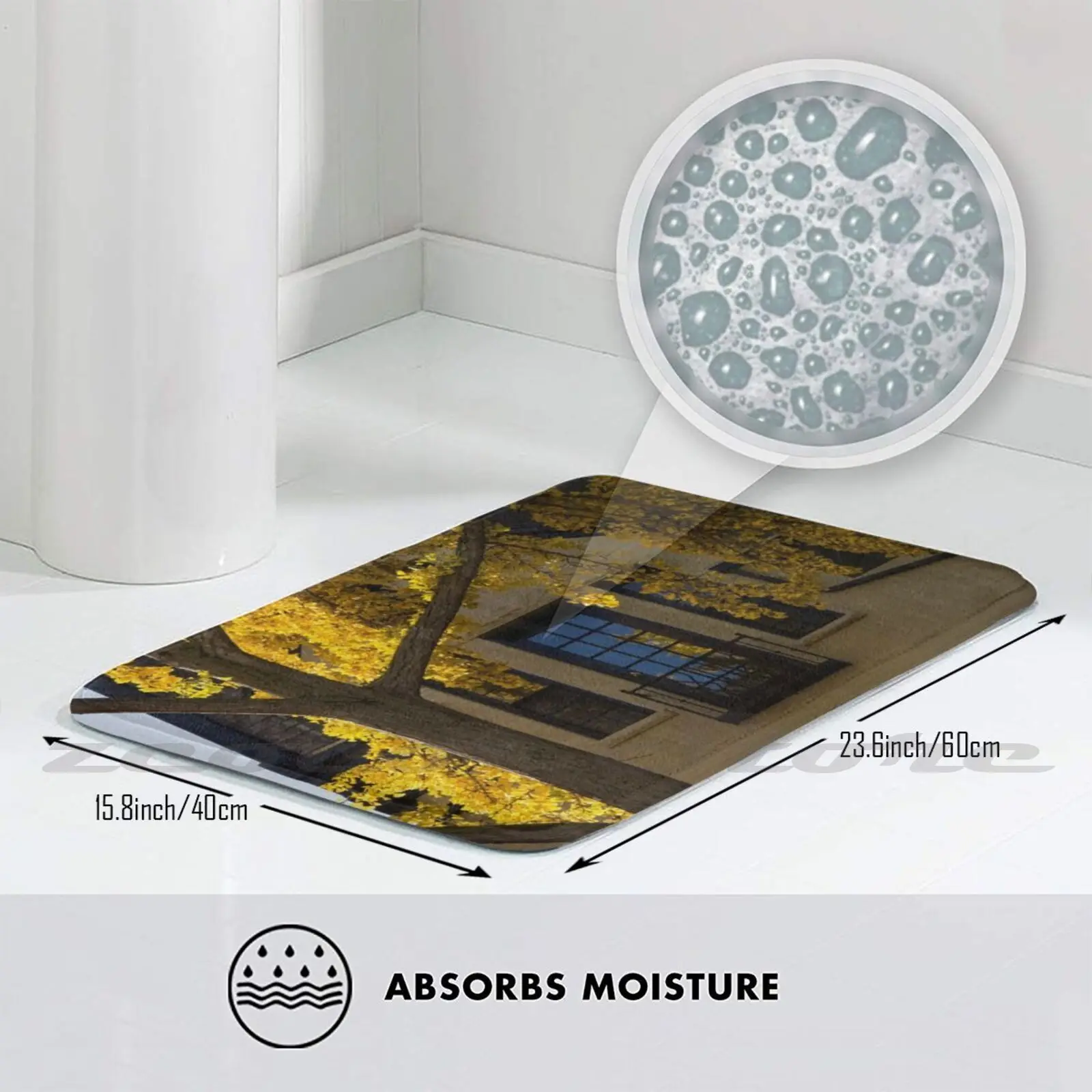 Вашингтон фасады-Dupont Круглый район в желтом мягком коврике дверной проем