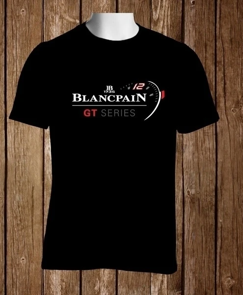 Лучший мужские модные хлопковые футболки Blancpain GT серии часы логотип на каждый