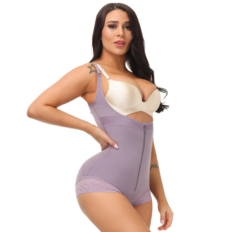 

Lace Bodysuit Firm Control Butt Lifter Tummy Control Faja Colombiana Mujer Butt Lifter Shaper