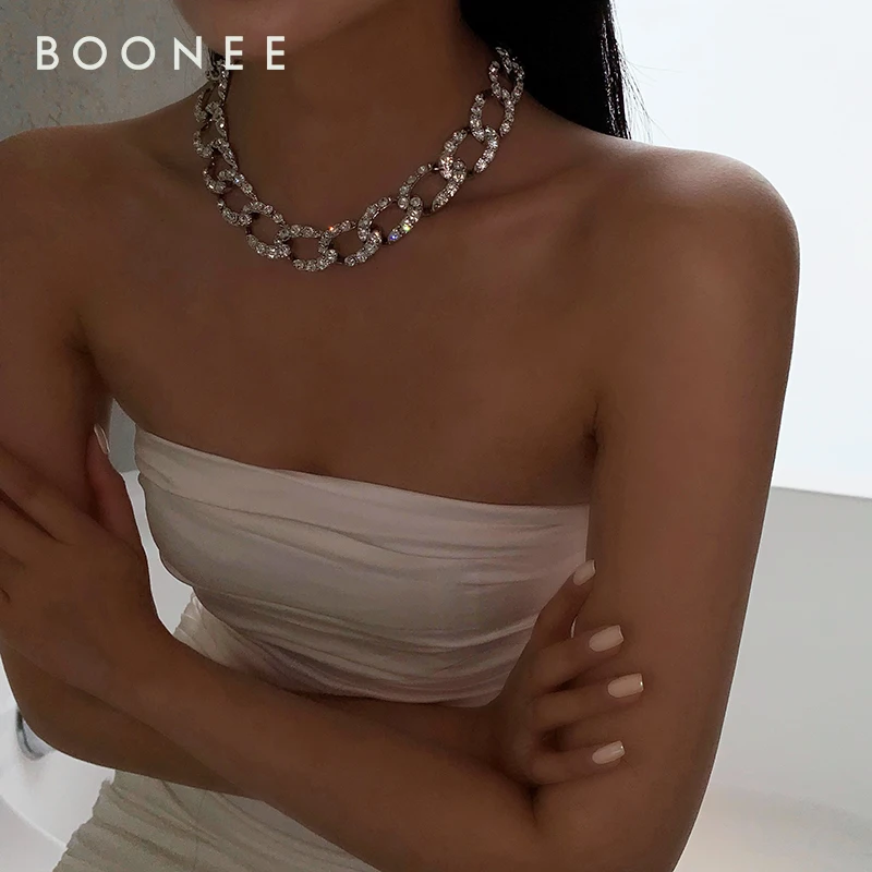 Модное геометрическое ожерелье из металла с пряжкой в европейском и