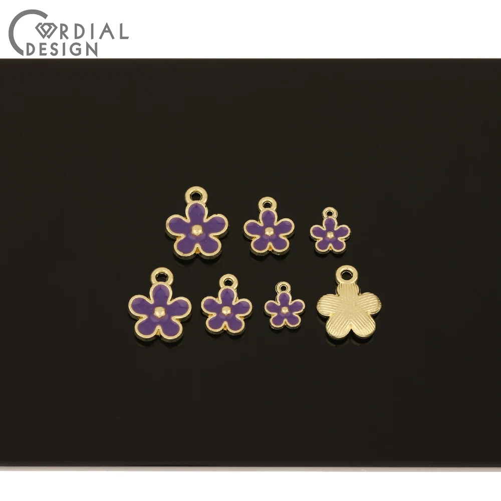 

Cordial Design 200Pcs Jewelry Accessories/Paint Effect/Multi Color/Charms/DIY Making/Flower Shape/Earrings Pendant/Hand Made