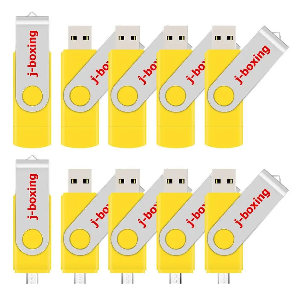 J-boxing 10 шт. OTG 16 ГБ USB флеш-накопитель двойной порт Гб Micro флеш-накопители
