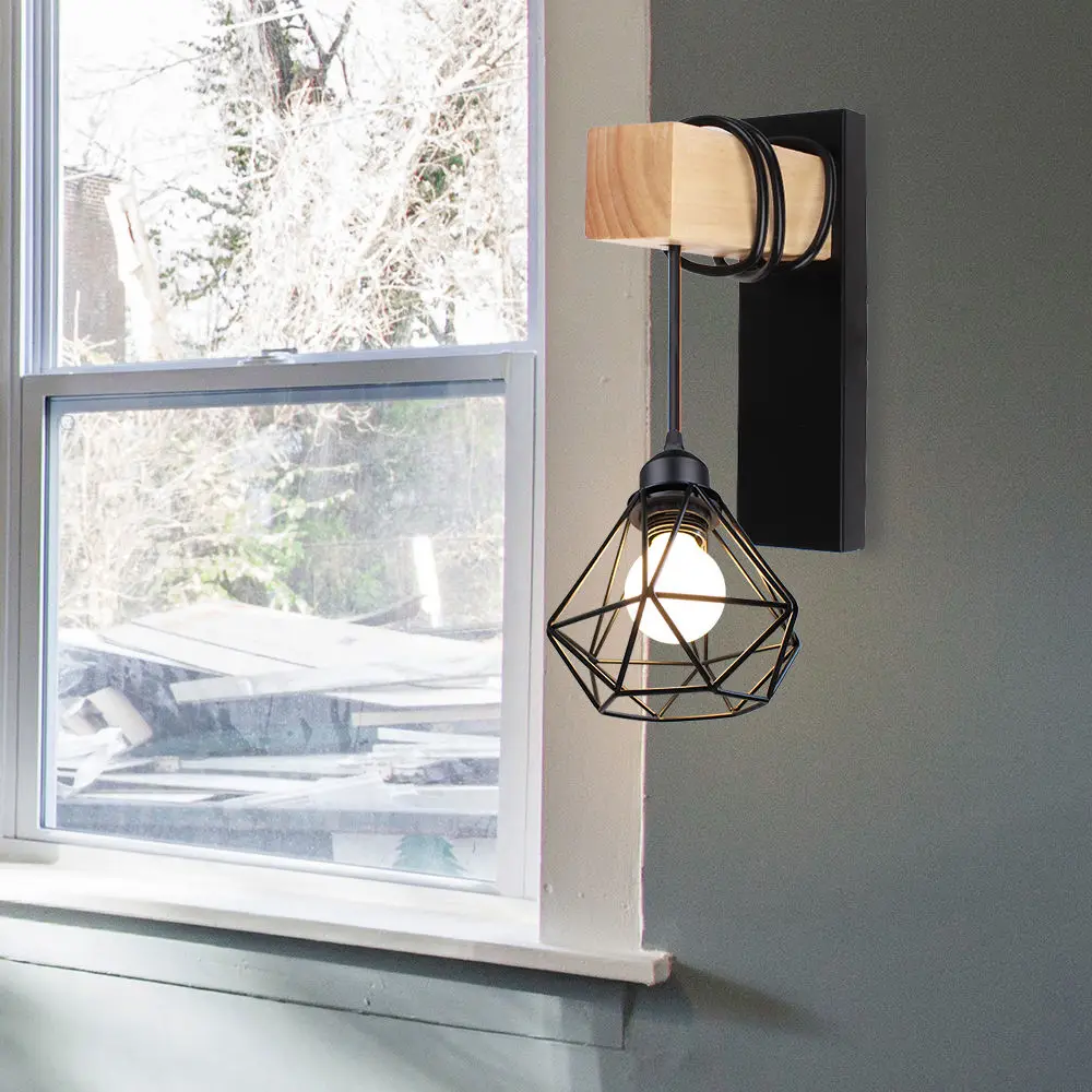 

Retro Vintage Wall Light Industrial Wall Lamp Shade Fixture Iron Loft Cafe Bar Adjustable Sconce Lights Wandlamp Decoration LED