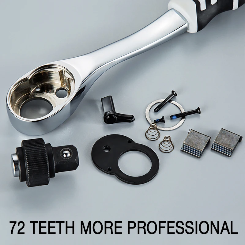 

Ratchet Wrench High Torque Wrench For Socket 45/72Teeth Cr-v Quick Release Square Head Spanner Hand Repair Tools
