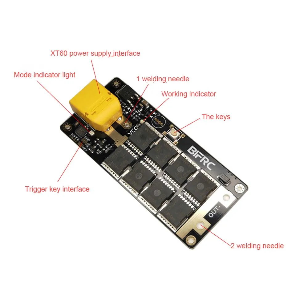 

DIY Battery Portable PCB Board and Spot Welding Pen Set Electronic Energy Storage Spot Welding Machine Accessory