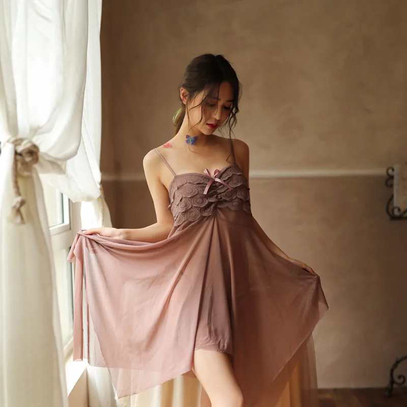 Женское кружевное нижнее белье сексуальная сорочка экзотические ночные рубашки