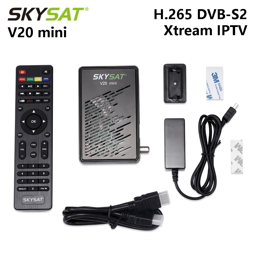 H265 спутниковый приемник DVBS2 SKYSAT V20 мини cccamd Newcamd RJ45 Powervu Youtube Xtream m3u IPTV декодер PK GTmedia V8 Nova