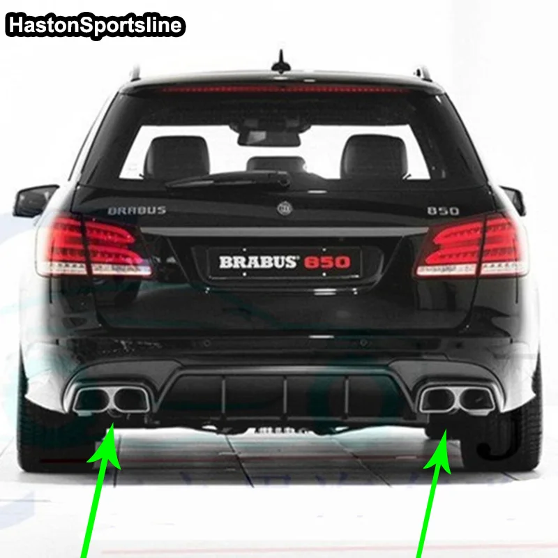 1 пара наконечников для выхлопной трубы из нержавеющей стали 304 Mercedes Benz C/E/S/GLE/GLS